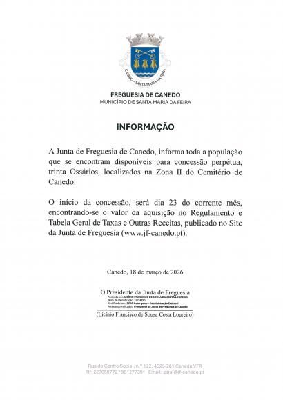 Concess&atilde;o de Oss&aacute;rios Perp&eacute;tuos